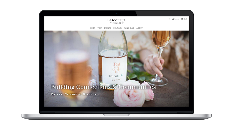 Website for Bricoleur Vineyards