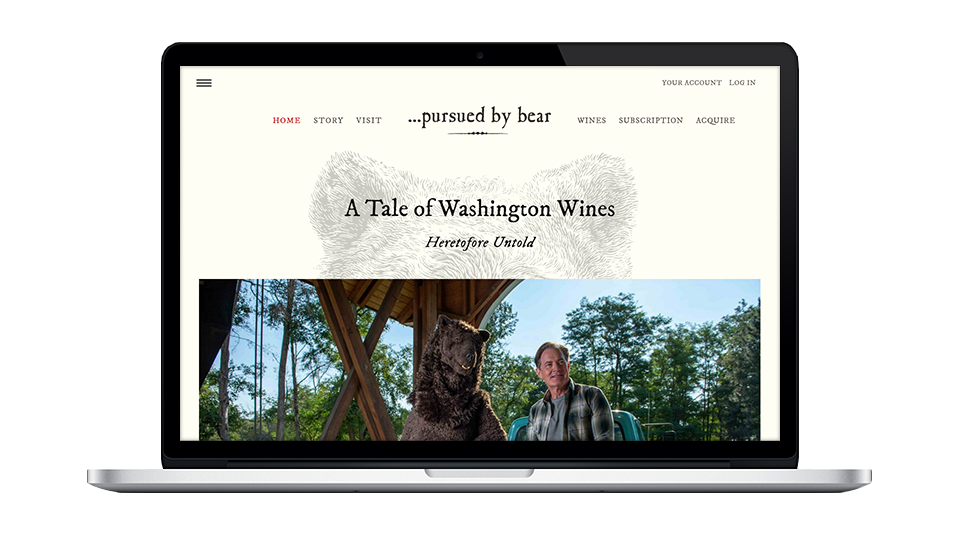 Website for Pursued by Bear